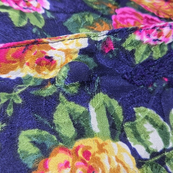 Victoria's Secret Silk Floral Lace Trim Pants Pajama Set Vintage - Picture 6 of 16